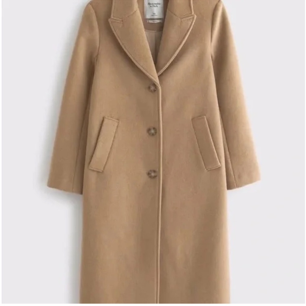 Abercrombie & Fitch Dad Wool Coat